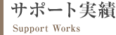 サポート実績